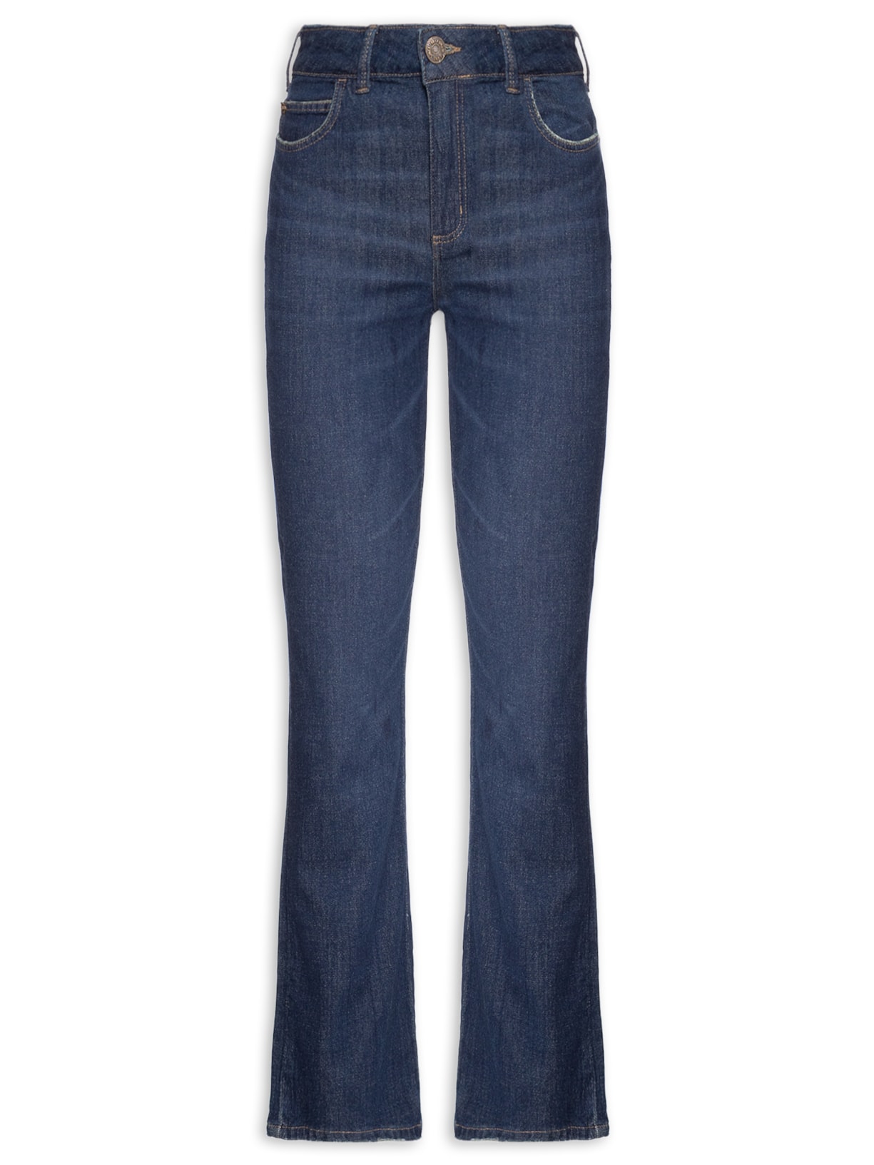 Calça Feminina Jeans Boot Cropped - Azul