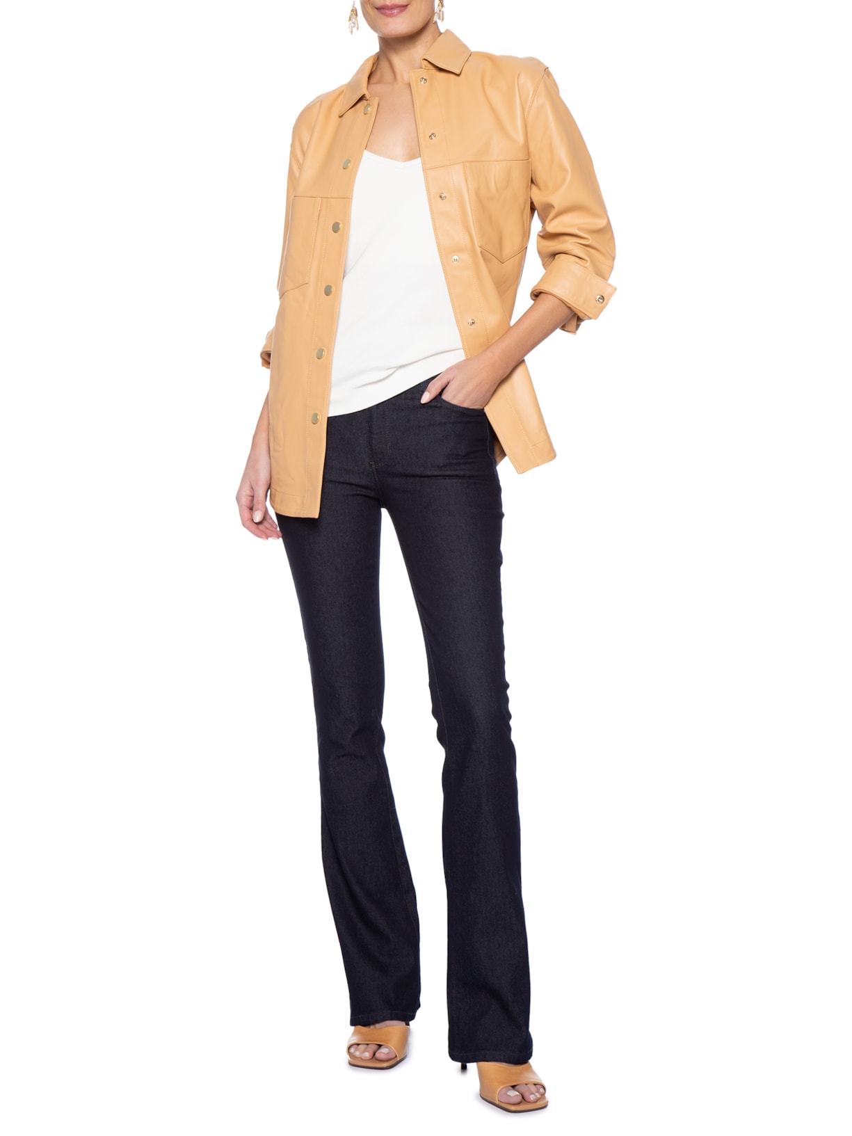 Calça Feminina Jeans Boot Cut Azul Forum