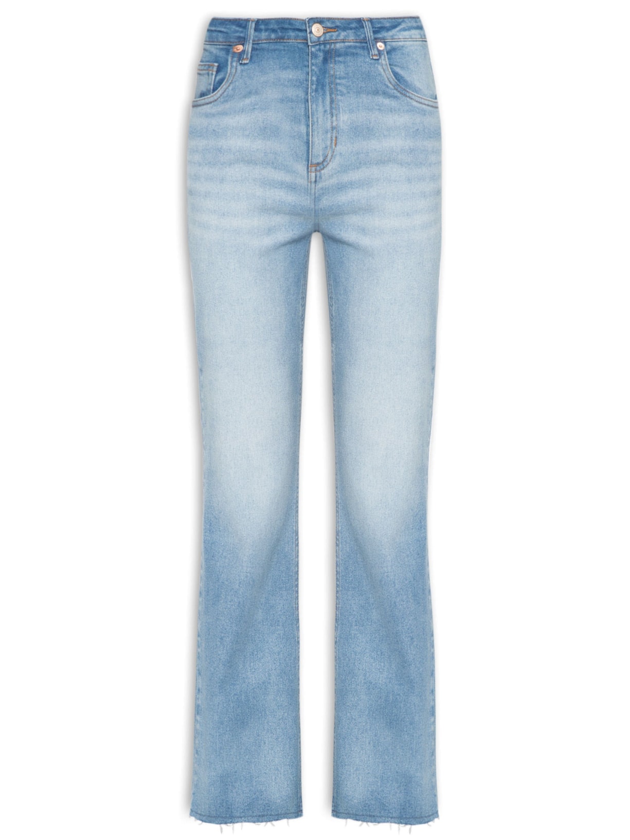 Calça Feminina Jeans Boot Vintage Baby Blue - Azul