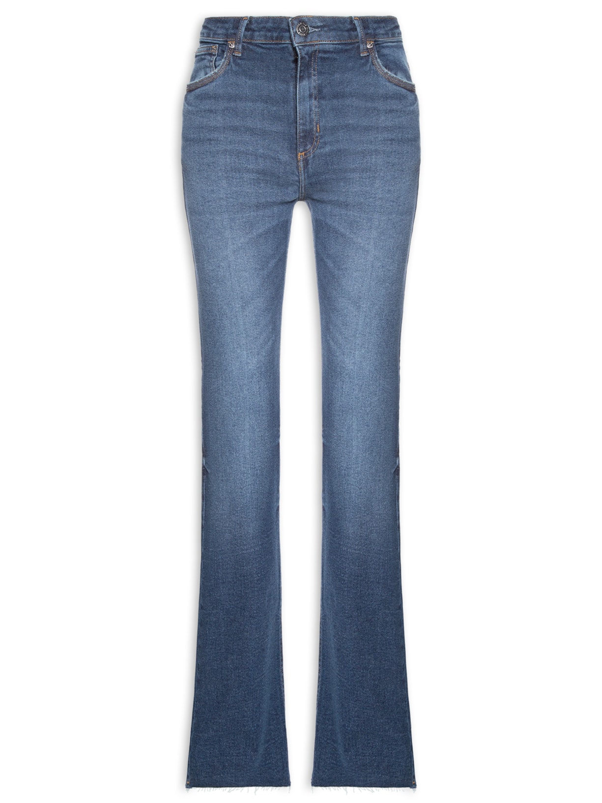 Calça Feminina Jeans Boot Vintage Barra a Fio Azul Animale Jeans