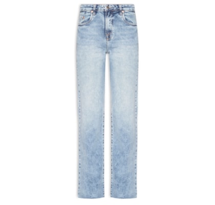 Calça Feminina Jeans Boot Vintage Barra A Fio - Azul