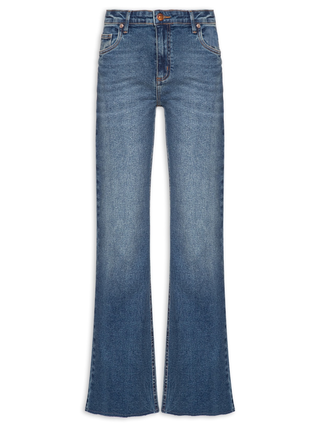 Calça Feminina Jeans Boot Vintage Blue - Azul