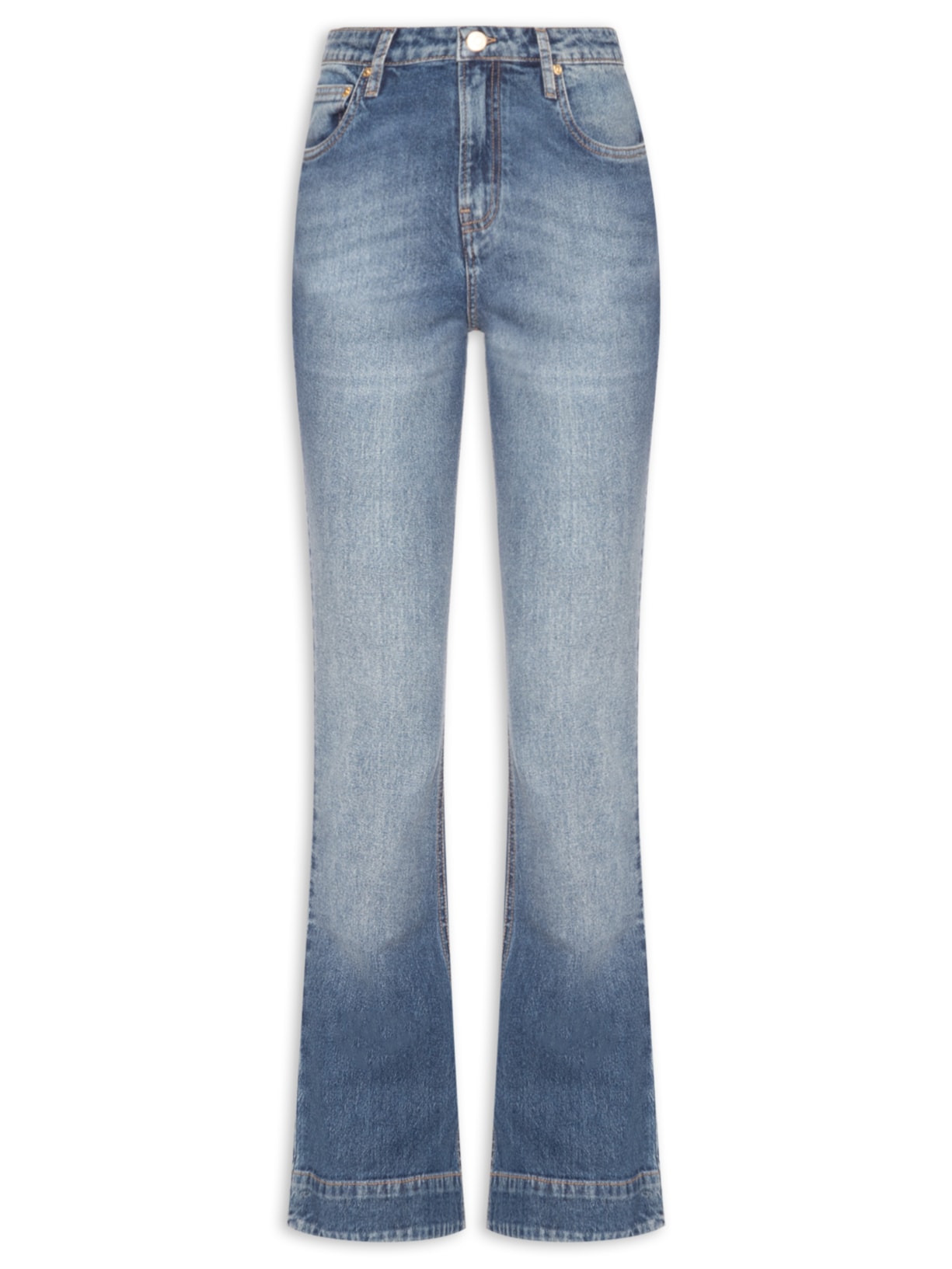 Calça Feminina Jeans Boot Vintage Escuro - Azul