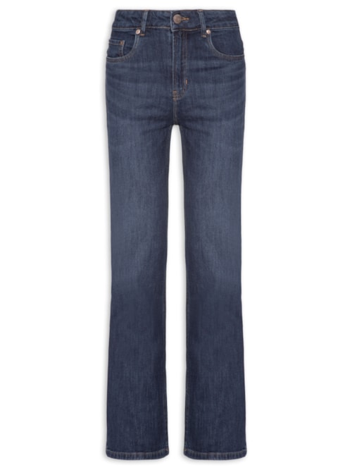 Calça Feminina Jeans Boot Vintage Escuro - Azul
