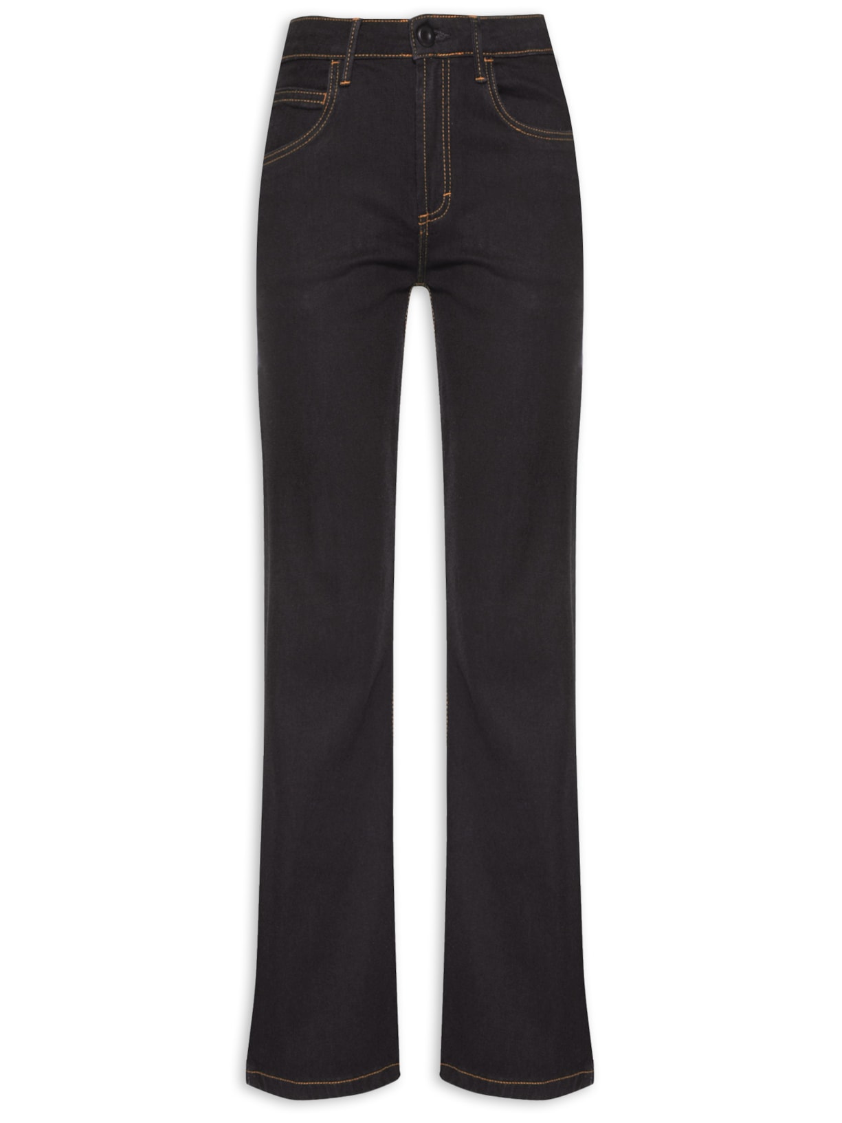 Calça Feminina Jeans Boot Vintage - Preto