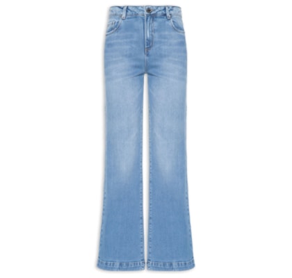 Calça Feminina Jeans Bootcut Bigode - Azul