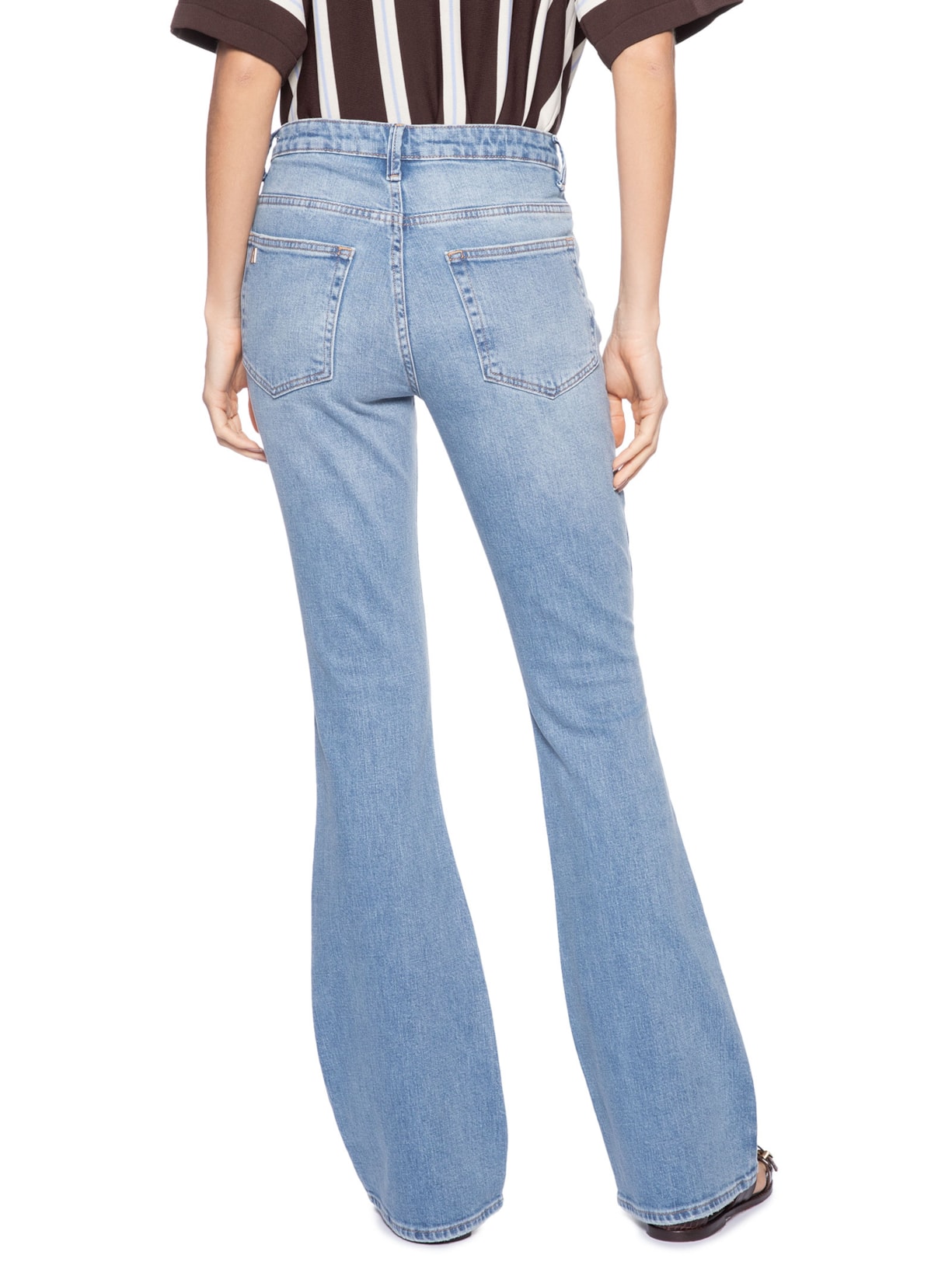 Calça Feminina Jeans Bootcut Nova York Basic Azul Animale Jeans