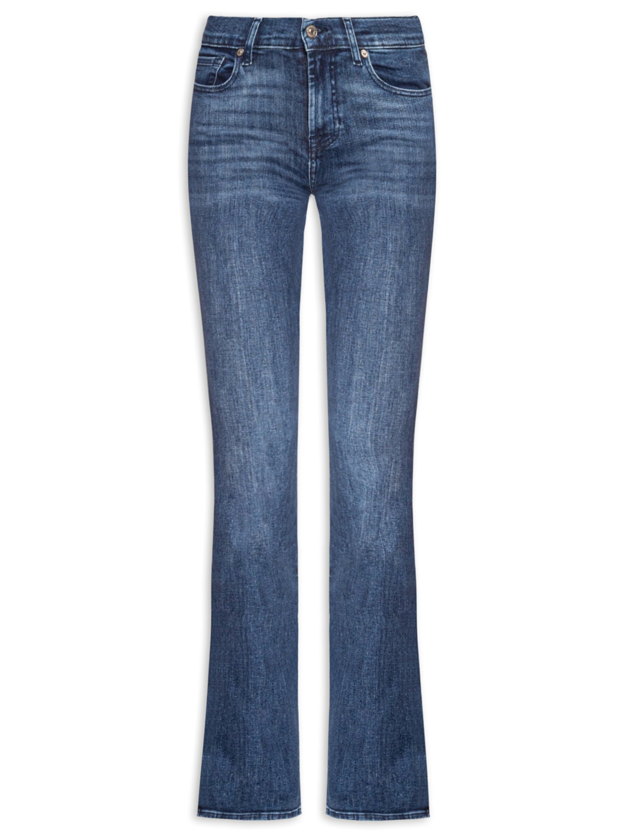 Calça Feminina Jeans Bootcut Soho Dark Azul 7 For All Mankind