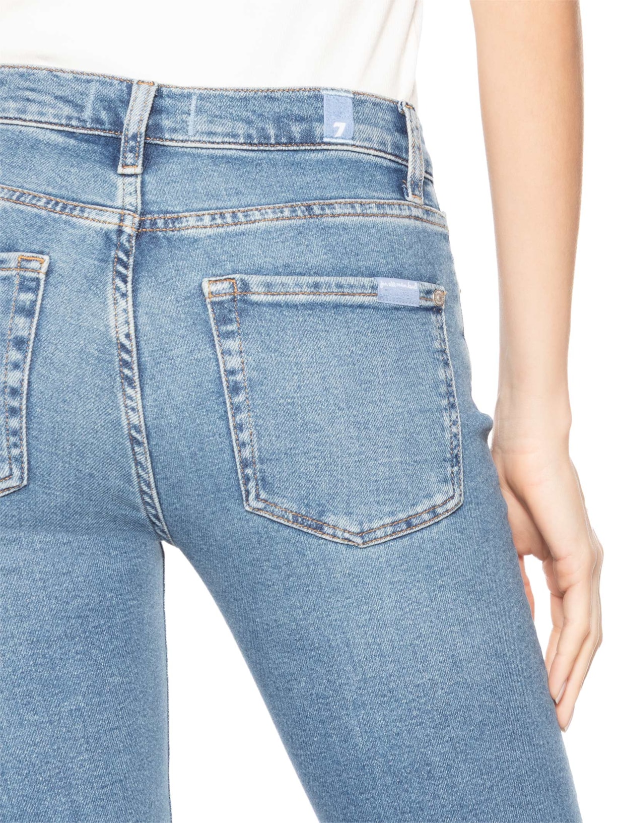 Calça Feminina Jeans Bootcut Tailorless Azul 7 For All Mankind