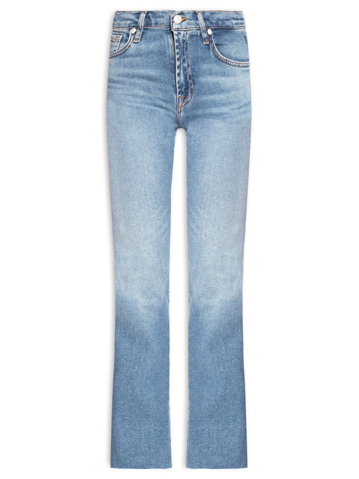 Calça Feminina Jeans Bootcut Tailorless Azul 7 For All Mankind