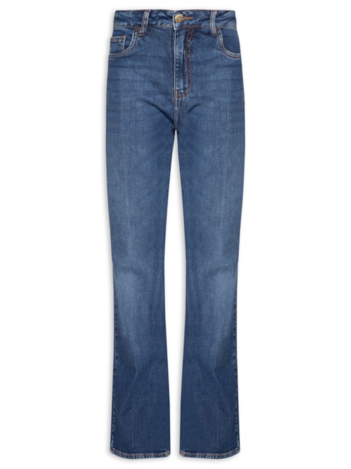 Calça Feminina Jeans Bootcut Vinco - Azul