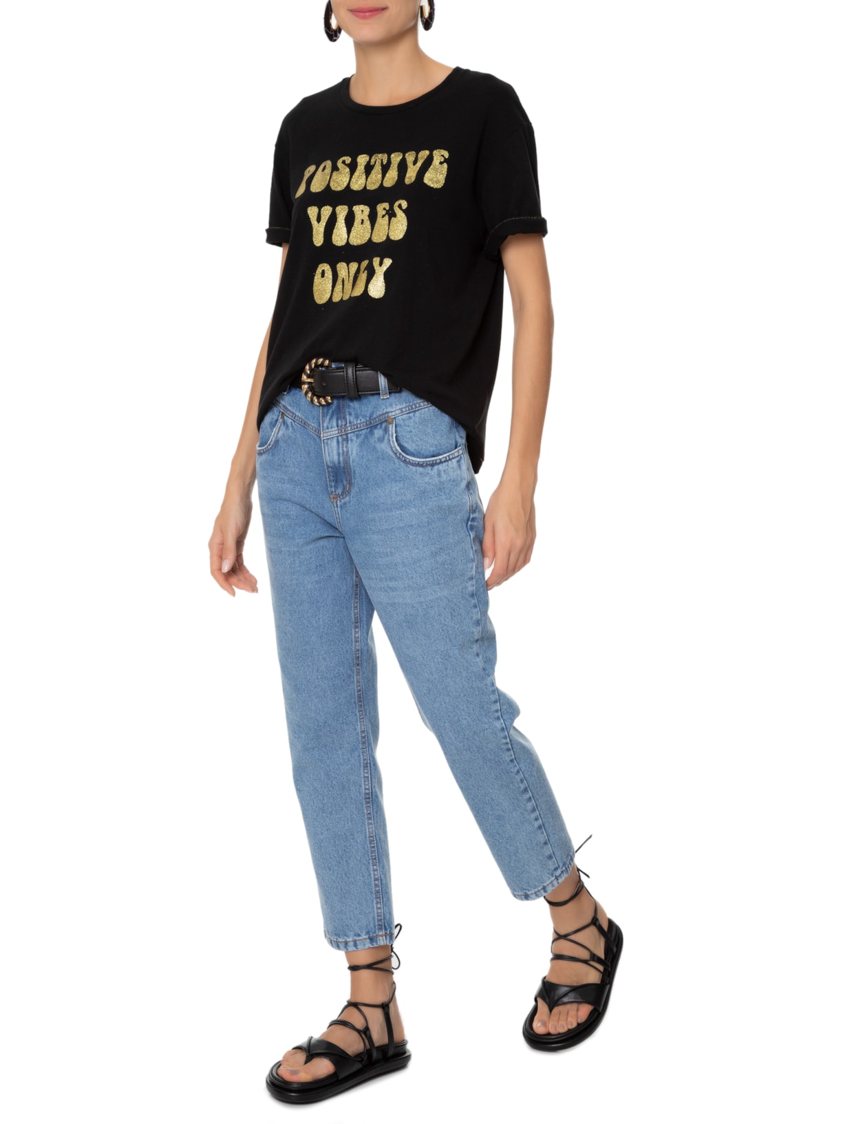 Calça Feminina Jeans Cachoeira Azul Mixed