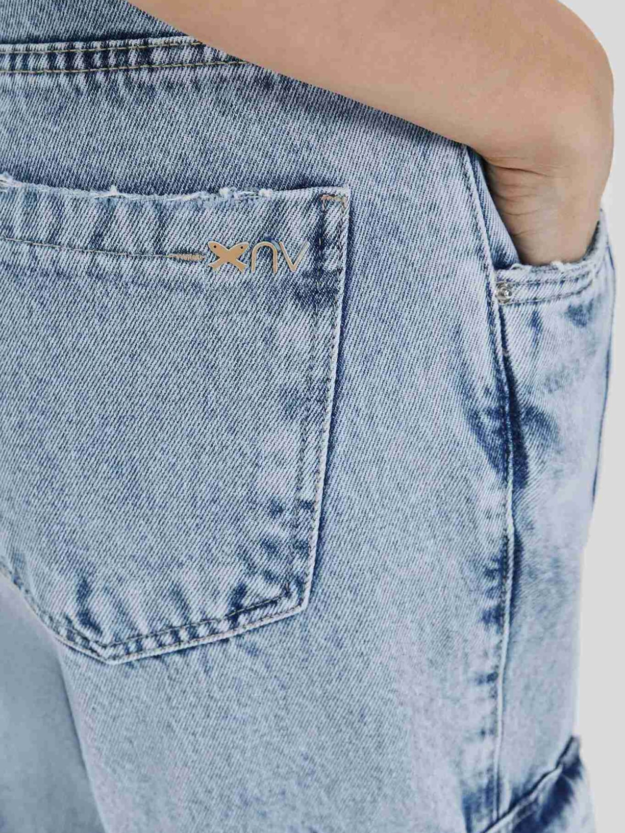 Calça Feminina Jeans Cargo Azul Hering + Nv
