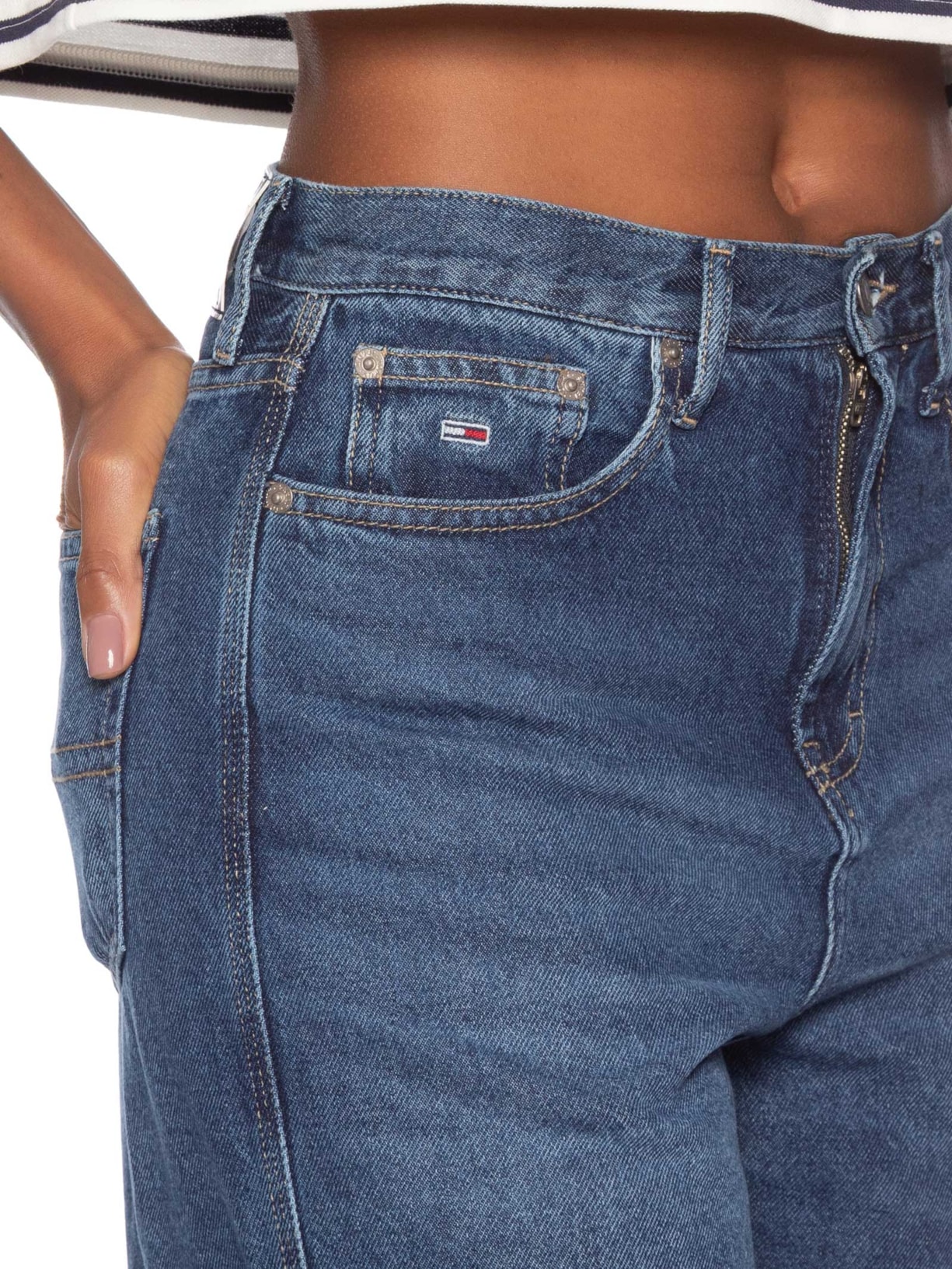 Calça Feminina Jeans Claire Hr Wd BI0152 Azul Tommy Jeans