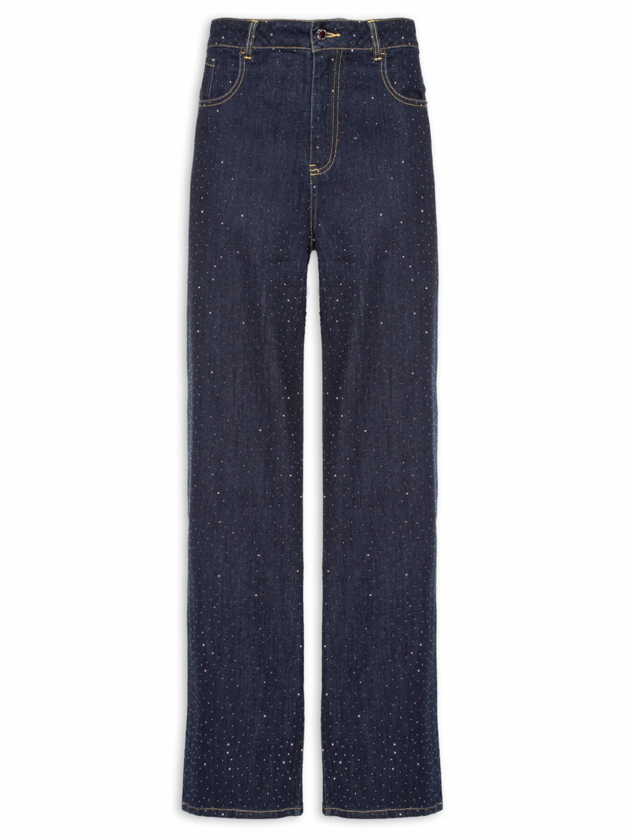 Calça Feminina Jeans com Strass – Azul Animale Jeans