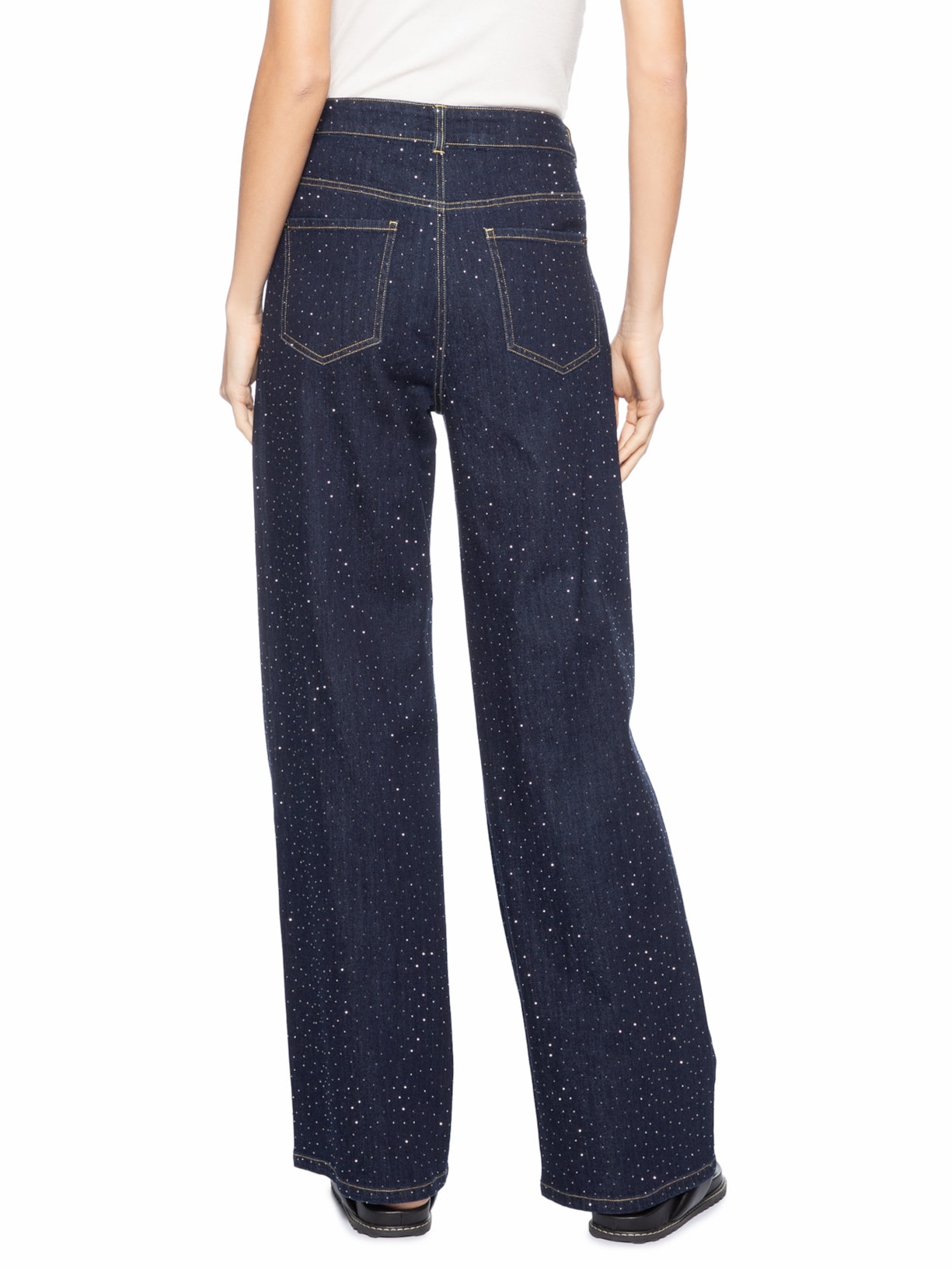 Calça Feminina Jeans com Strass – Azul Animale Jeans