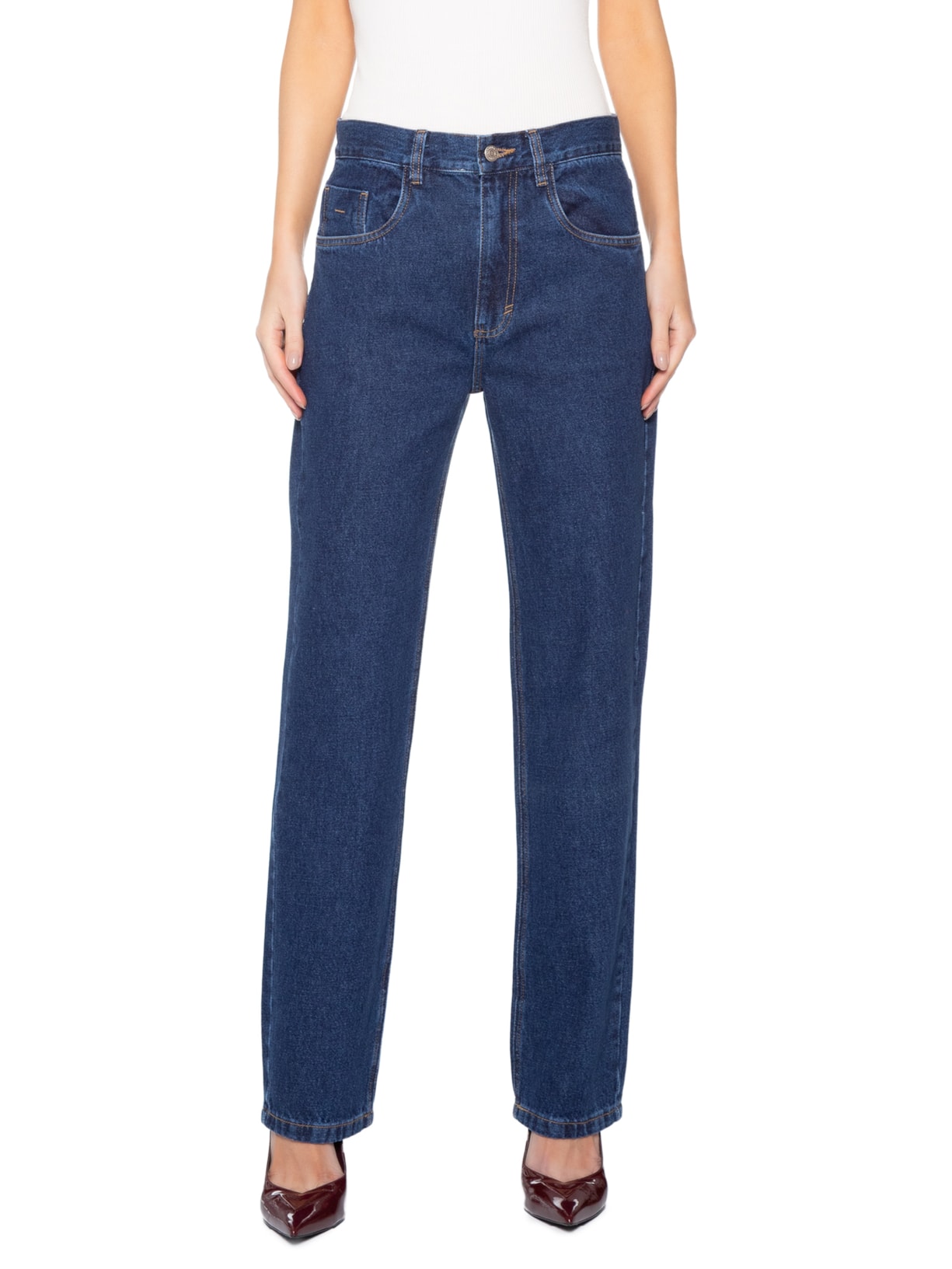 Calça Feminina Jeans Coolest Bob Azul Nk
