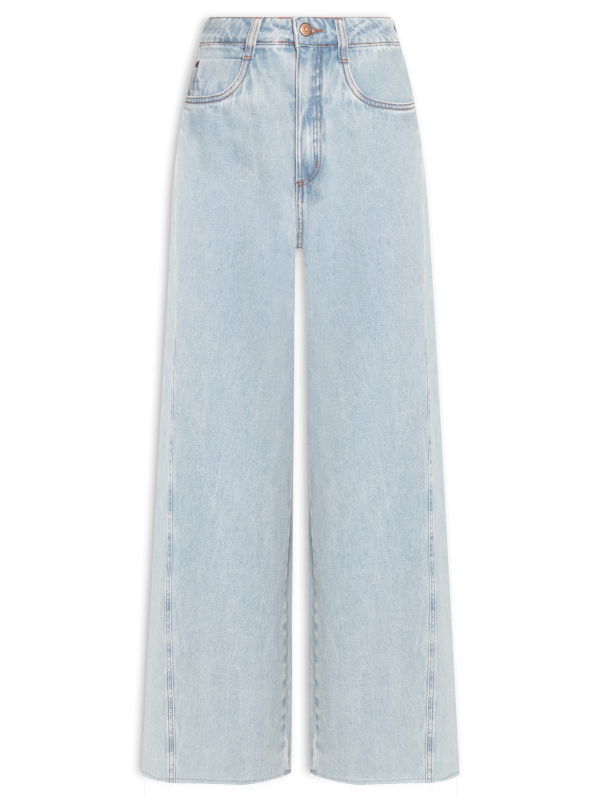 Calça Feminina Jeans Costura Deslocada - Azul