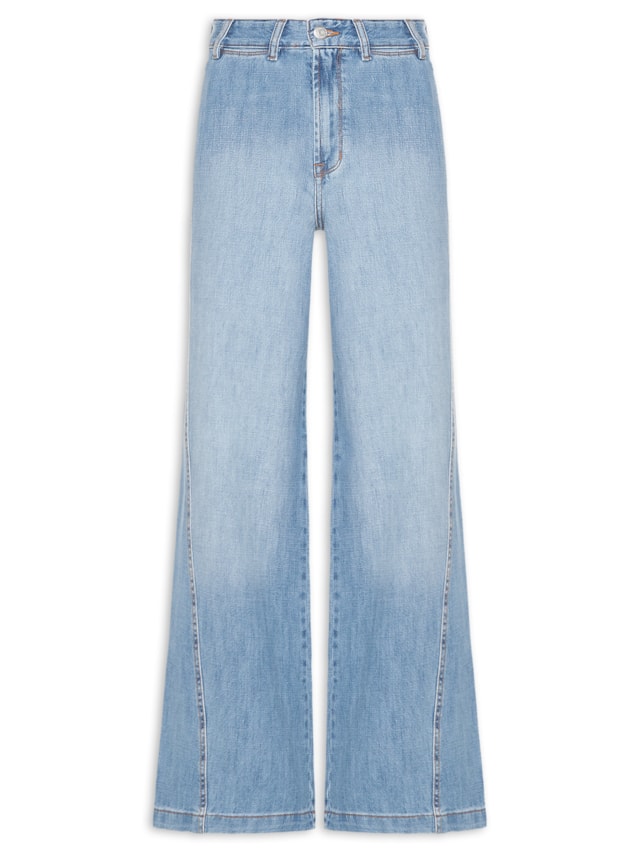 Calça Feminina Jeans Costura Deslocada - Azul by MARIA FILÓ