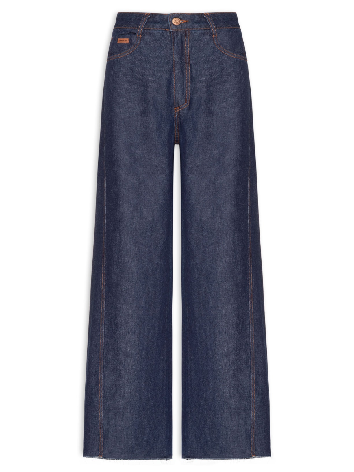 Calça Feminina Jeans Costura Deslocada Azul Dress To