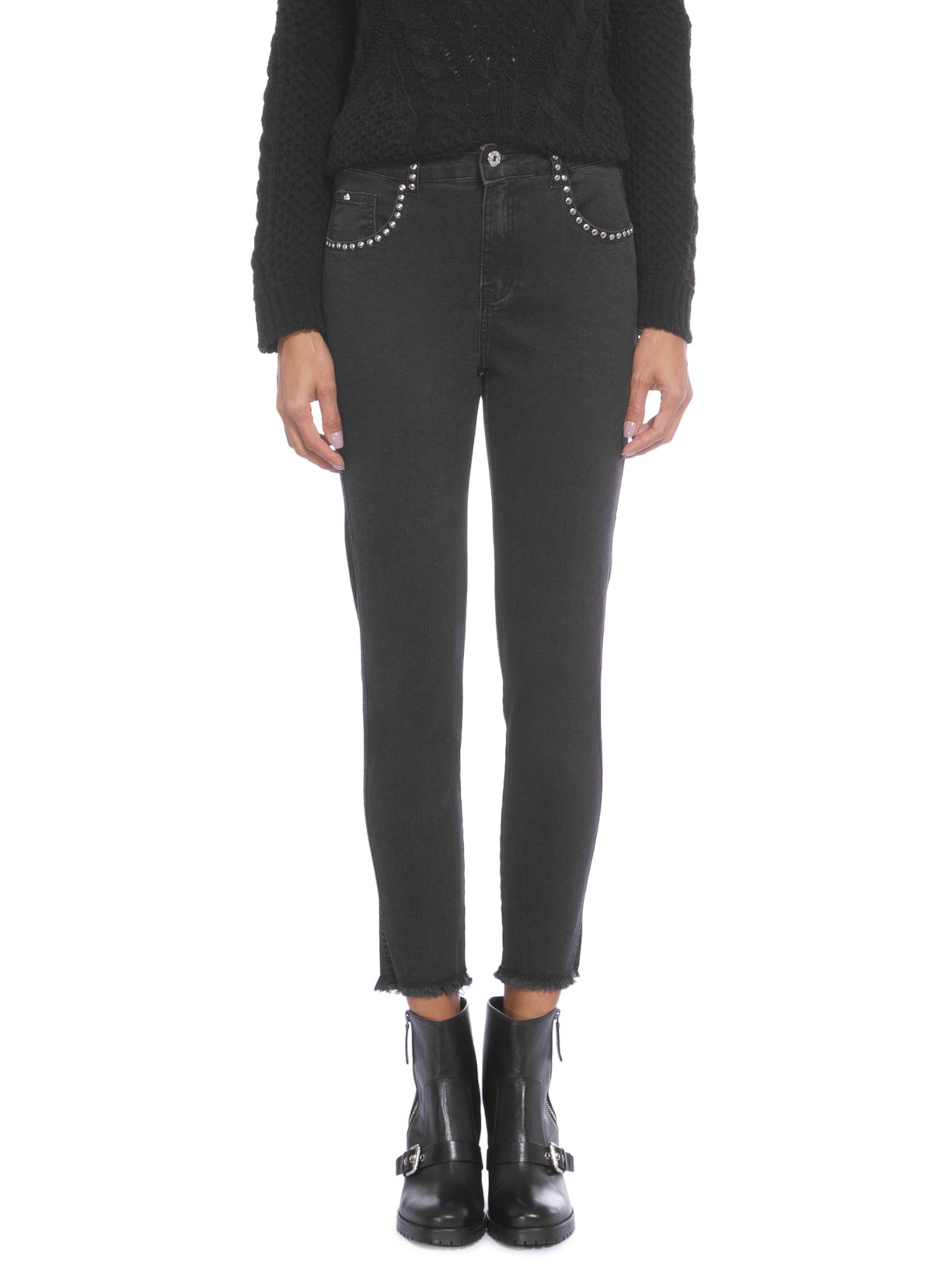 Calça Feminina Jeans Dark Skinny Preto Mob