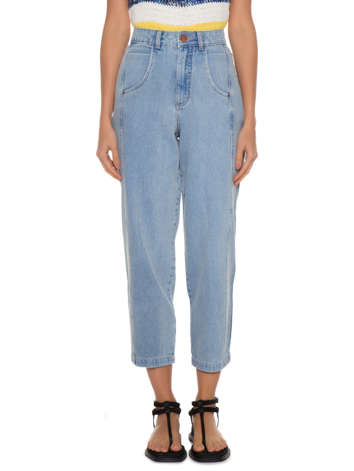 Calça Feminina Jeans De La Vega Royal Azul Animale