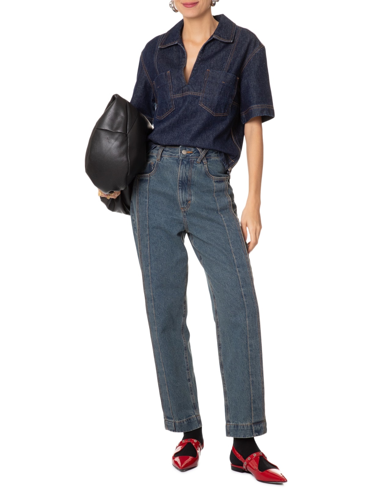 Calça Feminina Jeans Ethel Azul Nk