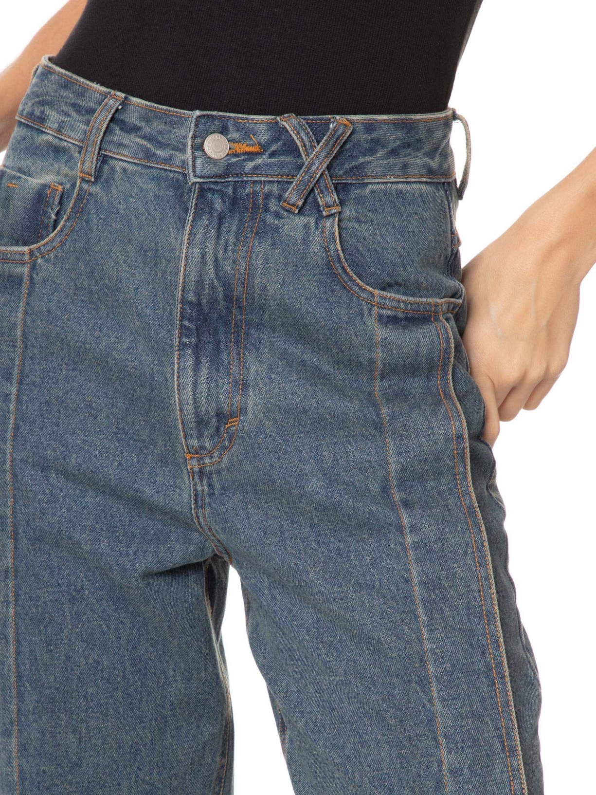Calça Feminina Jeans Ethel Azul Nk