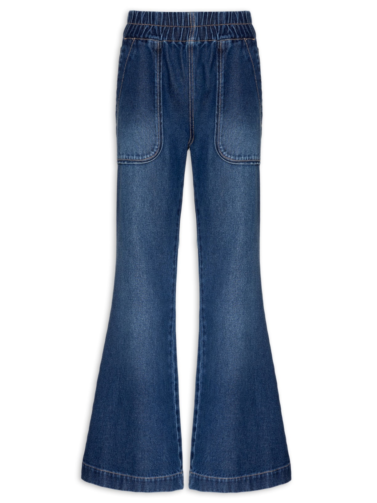 Calça Feminina Jeans Flare - Azul