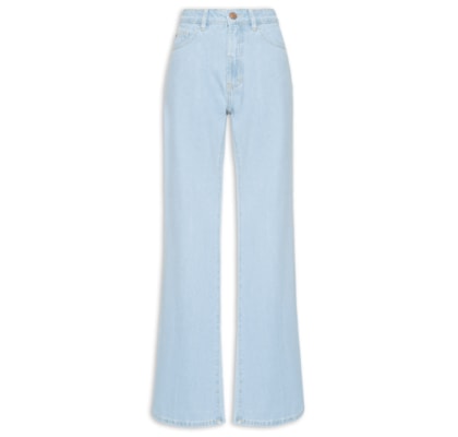 Calça Feminina Jeans Flare Baby Blue - Azul