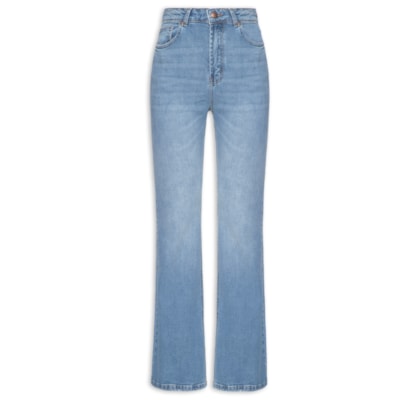 Calça Feminina Jeans Flare Cintura Alta - Azul