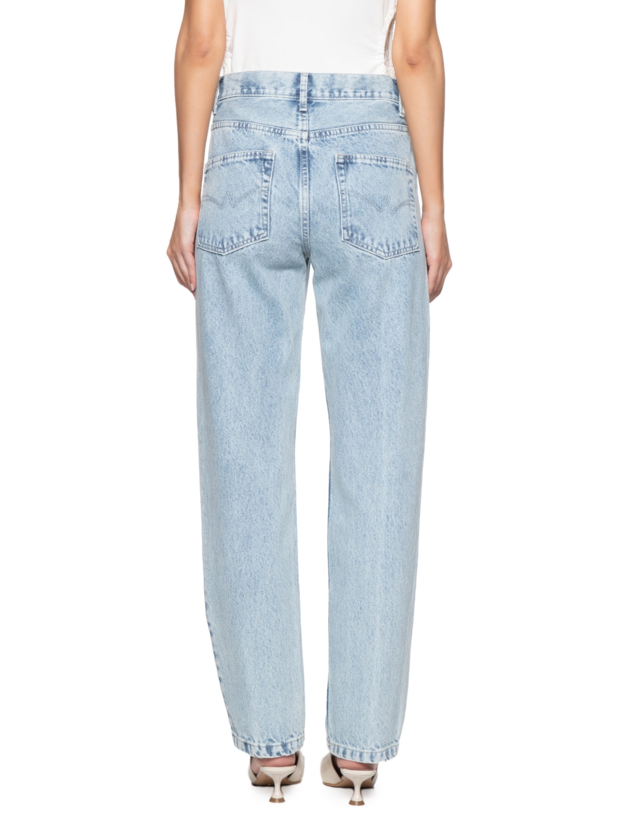 Calça Feminina Jeans Flashback Clear Washed Azul  Animale