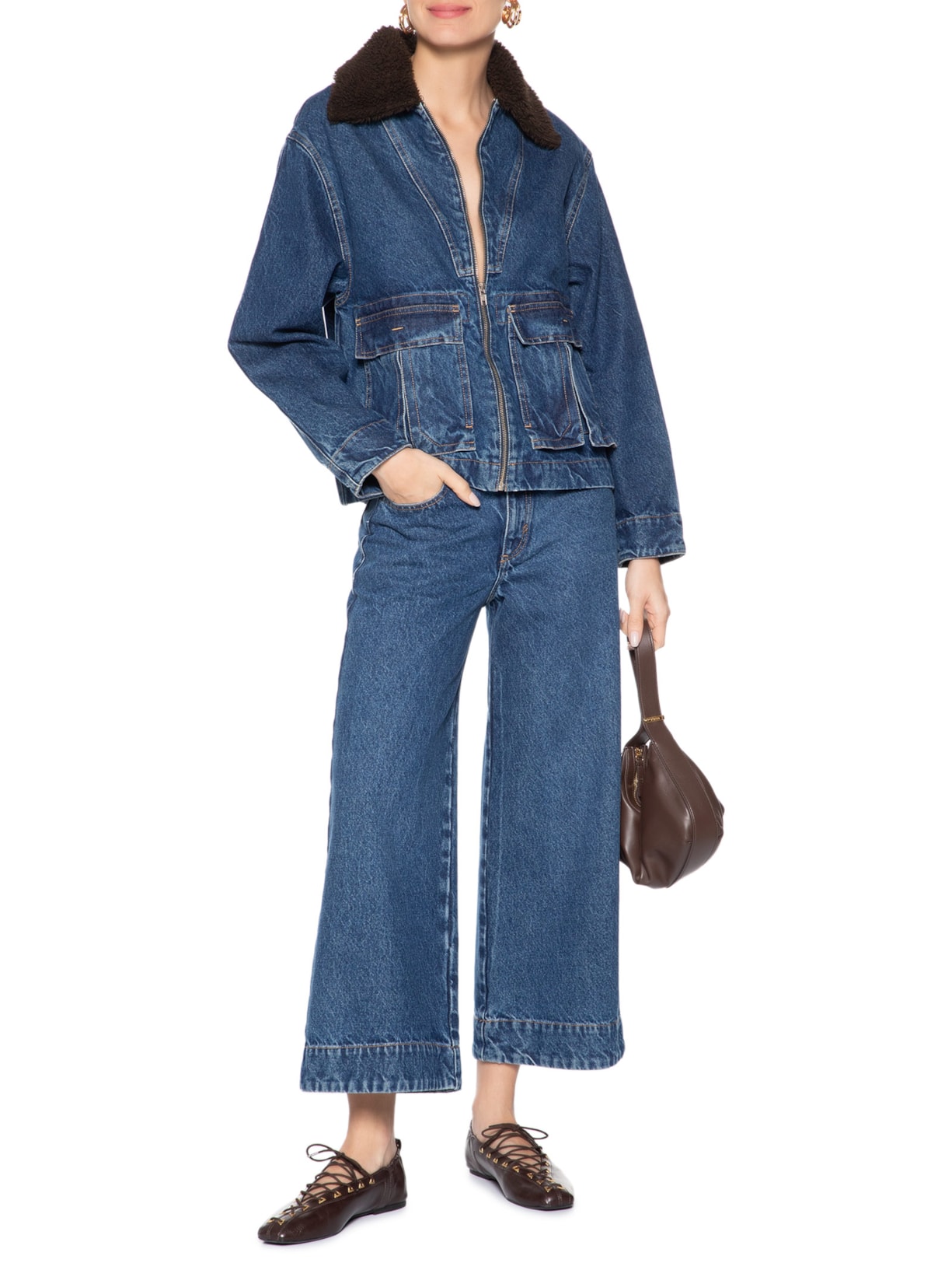 Calça Feminina Jeans June Azul Nk