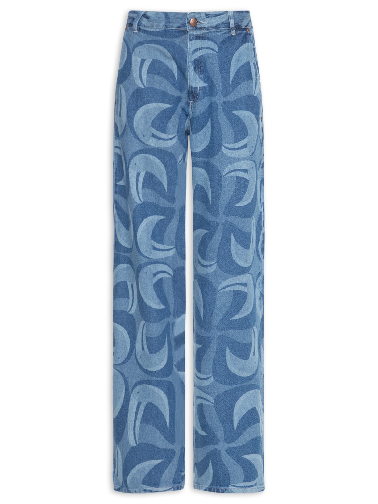 Calça Feminina Jeans Laser Tuca Tropical – Azul Farm