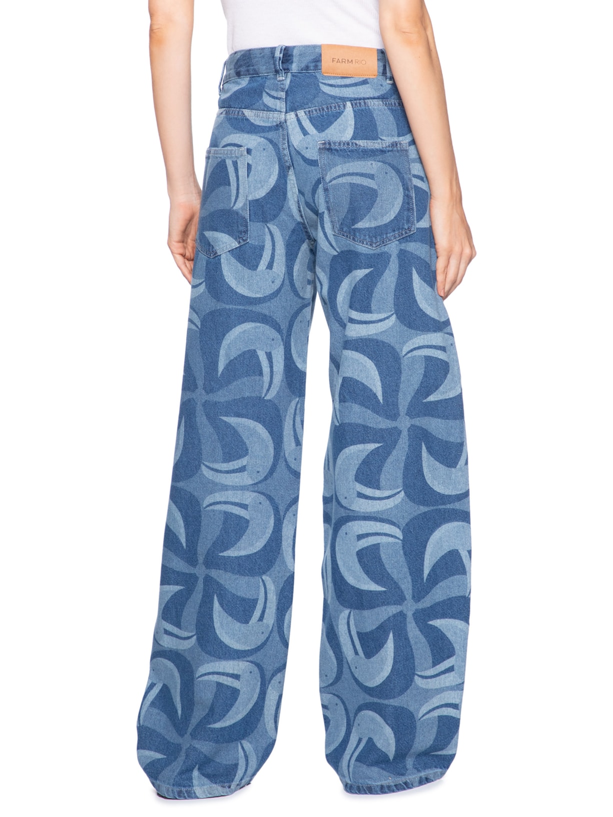 Calça Feminina Jeans Laser Tuca Tropical – Azul Farm