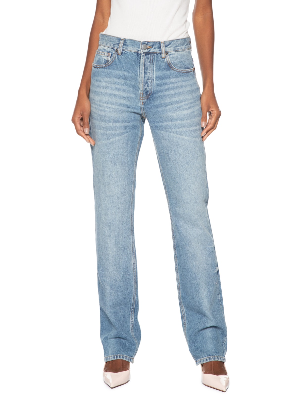 Calça Feminina Jeans Limy Azul Andrea Bogosian