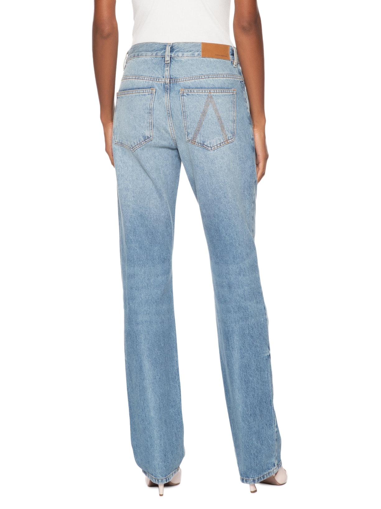 Calça Feminina Jeans Limy Azul Andrea Bogosian