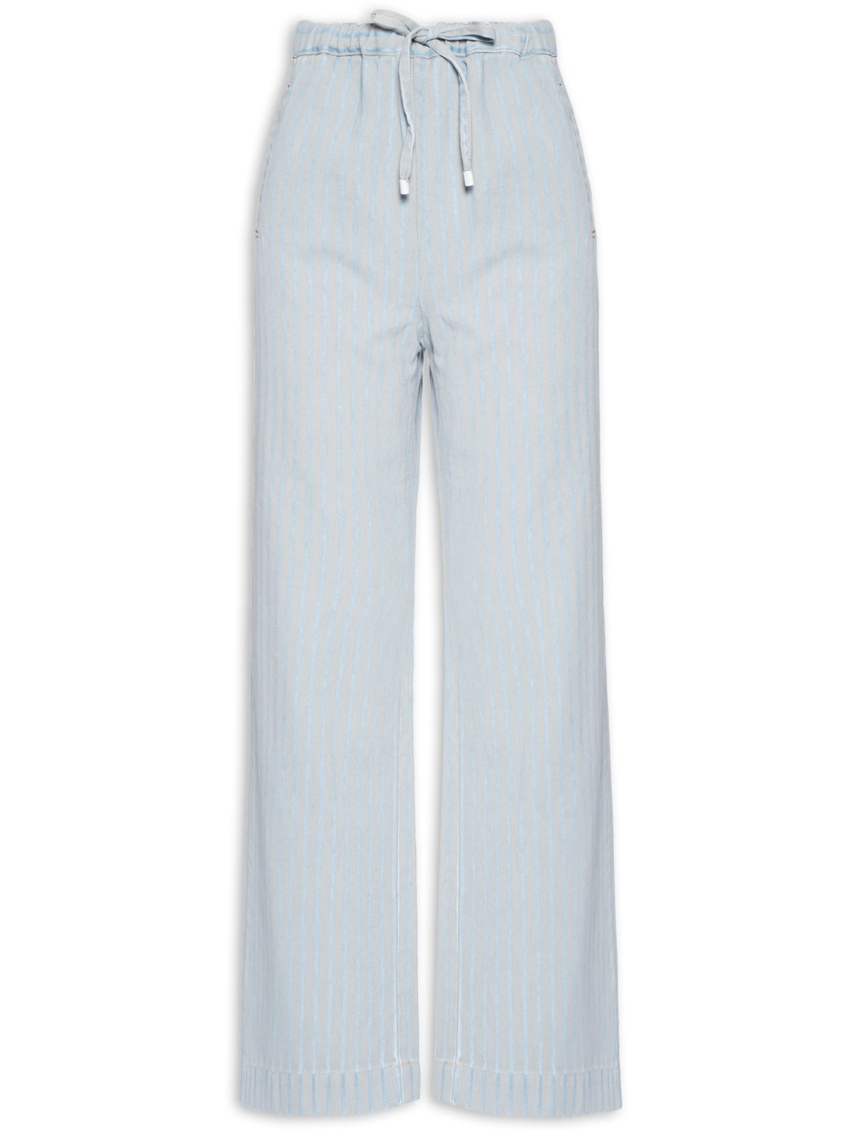 Calça Feminina Jeans Listrada - Azul