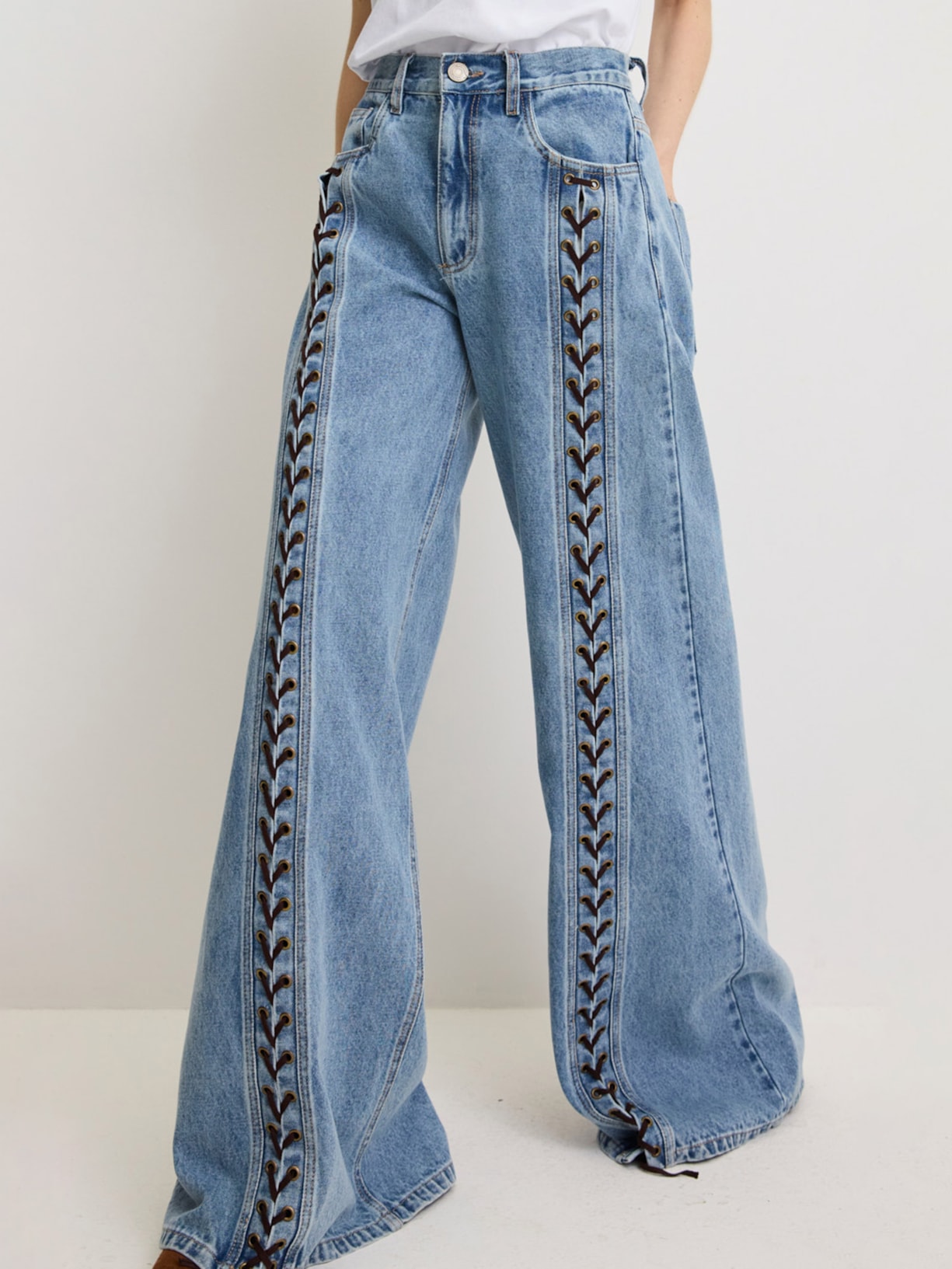 Calça Feminina Jeans London I26 Azul Mixed