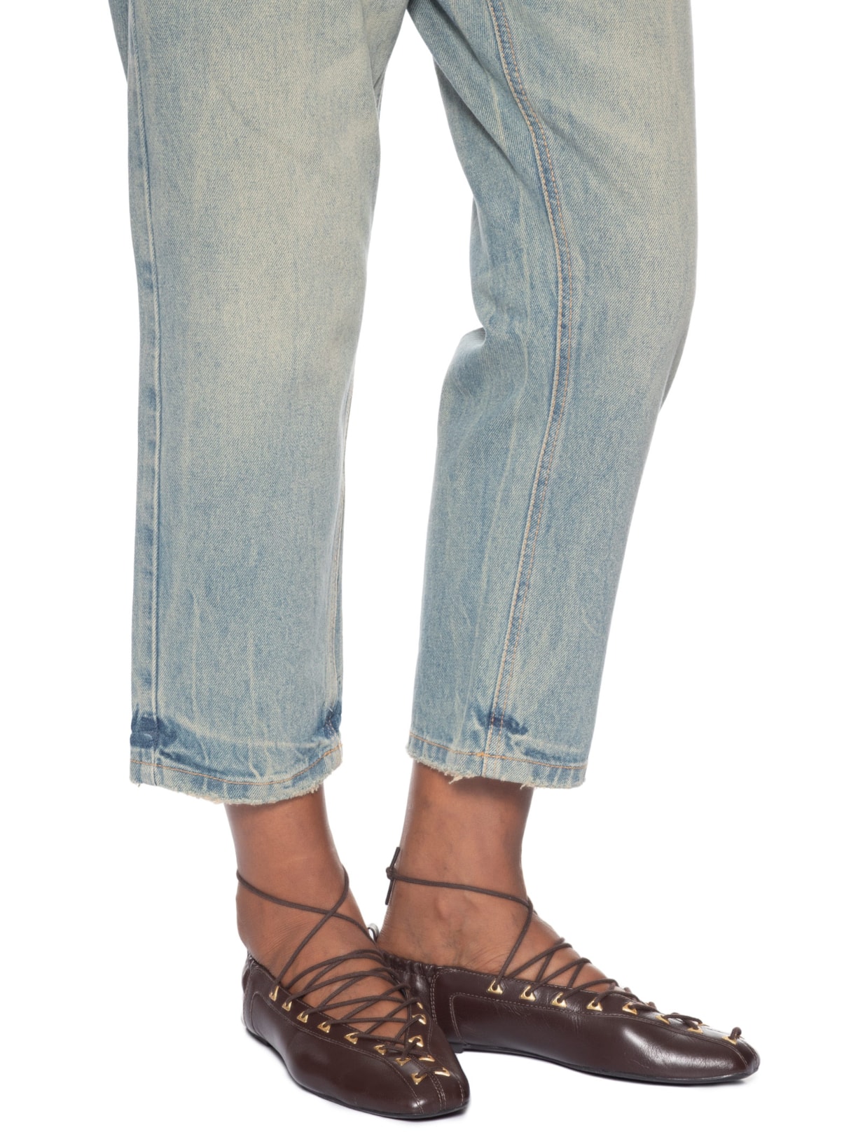 Calça Feminina Jeans Long Rise Rock Dirty Azul Animale Jeans