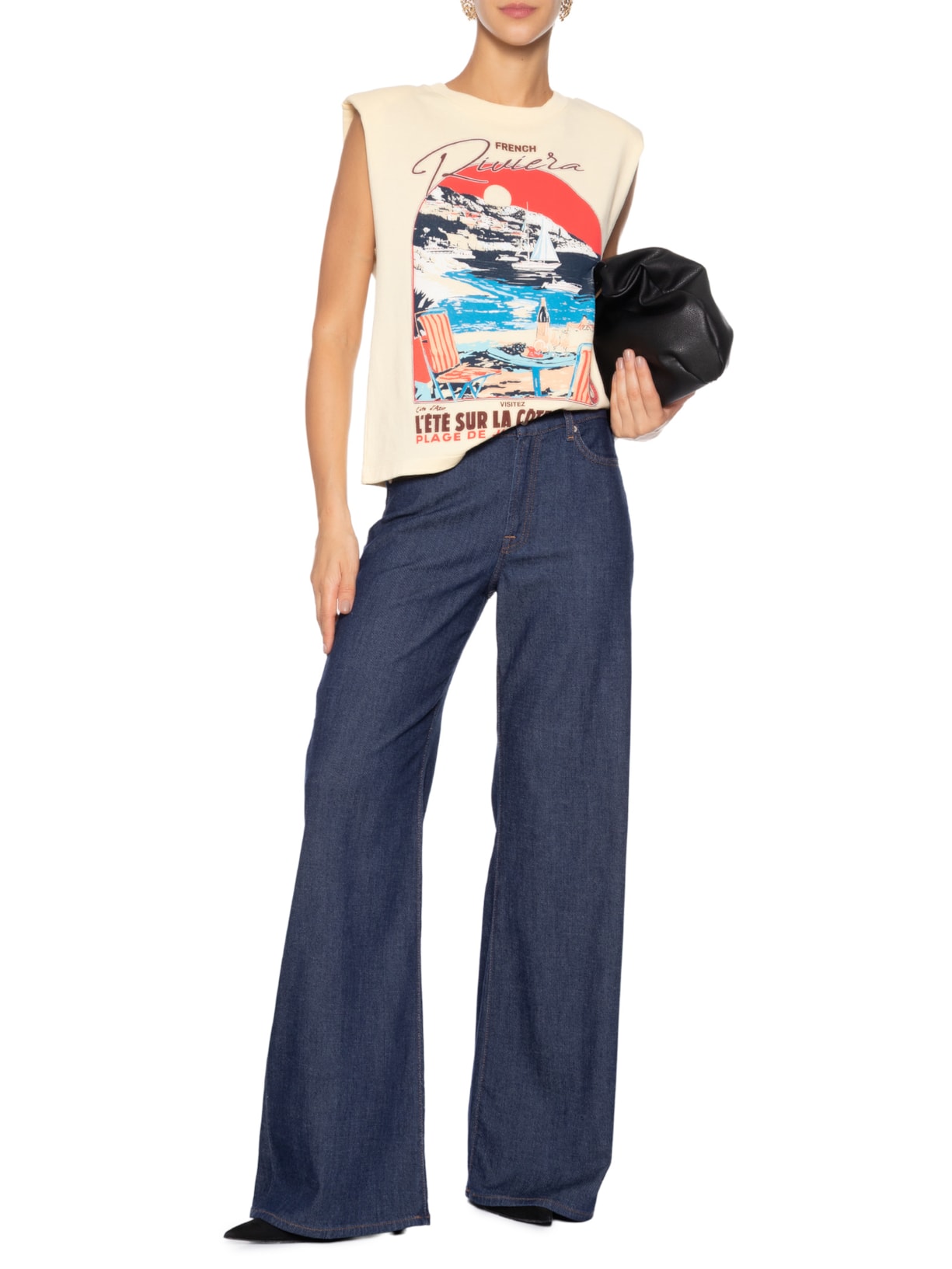 Calça Feminina Jeans Lotta Halona Azul 7 For All Mankind