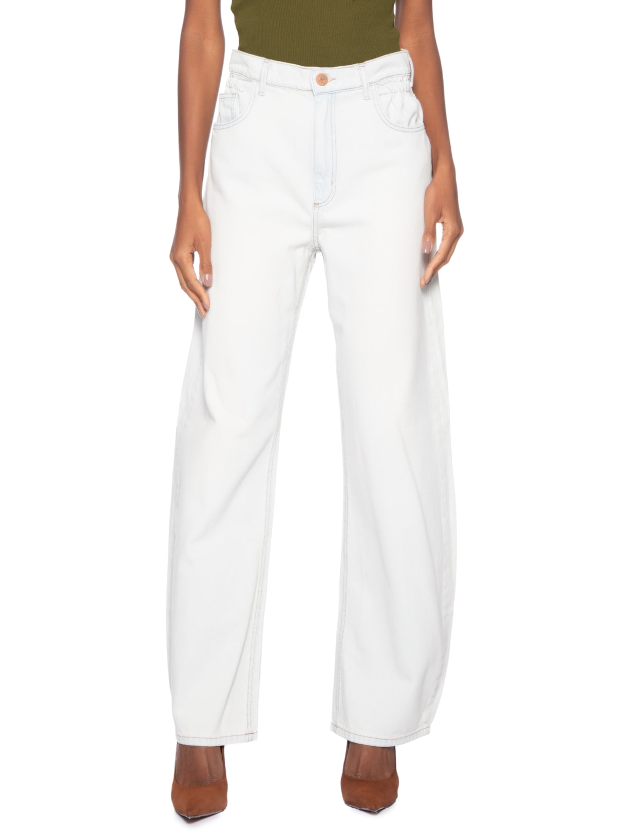 Calça Feminina Jeans Low Curve Azul Forum