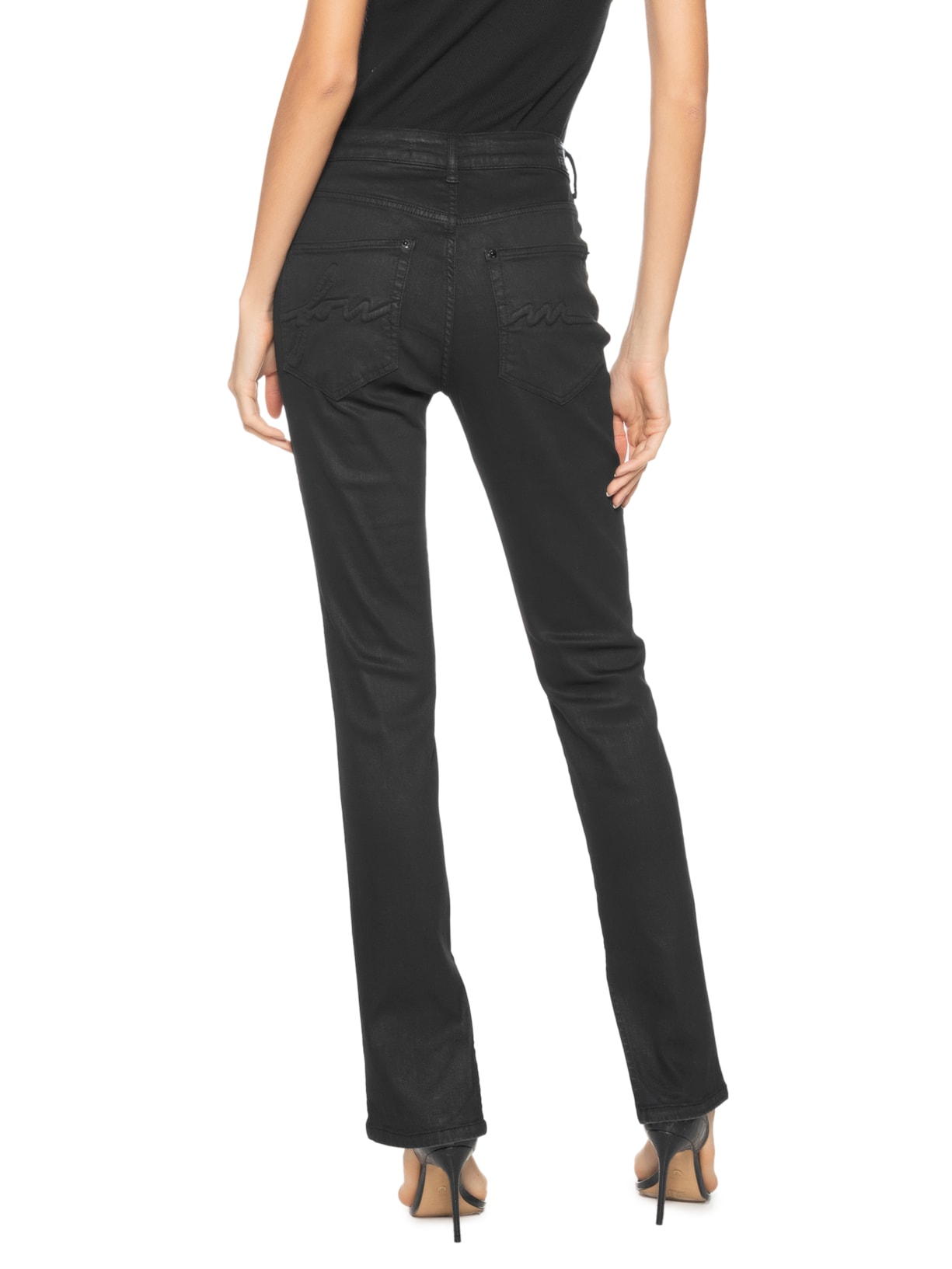 Forum Calça Feminina Jeans Marisa Skinny Preto