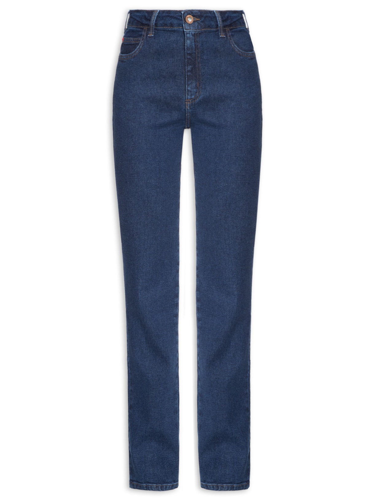 Calça Feminina Jeans Marisa 2 Slim Azul Forum