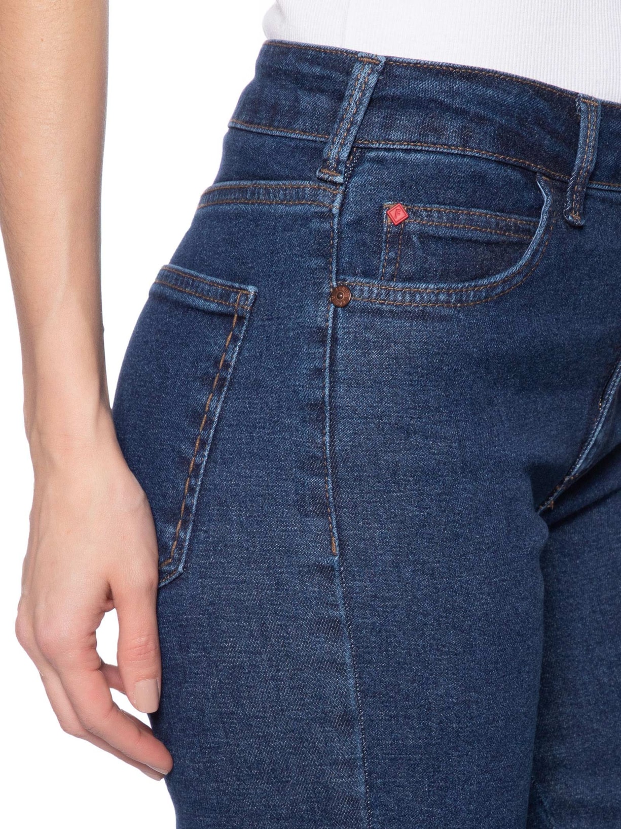 Calça Feminina Jeans Marisa 2 Slim Azul Forum