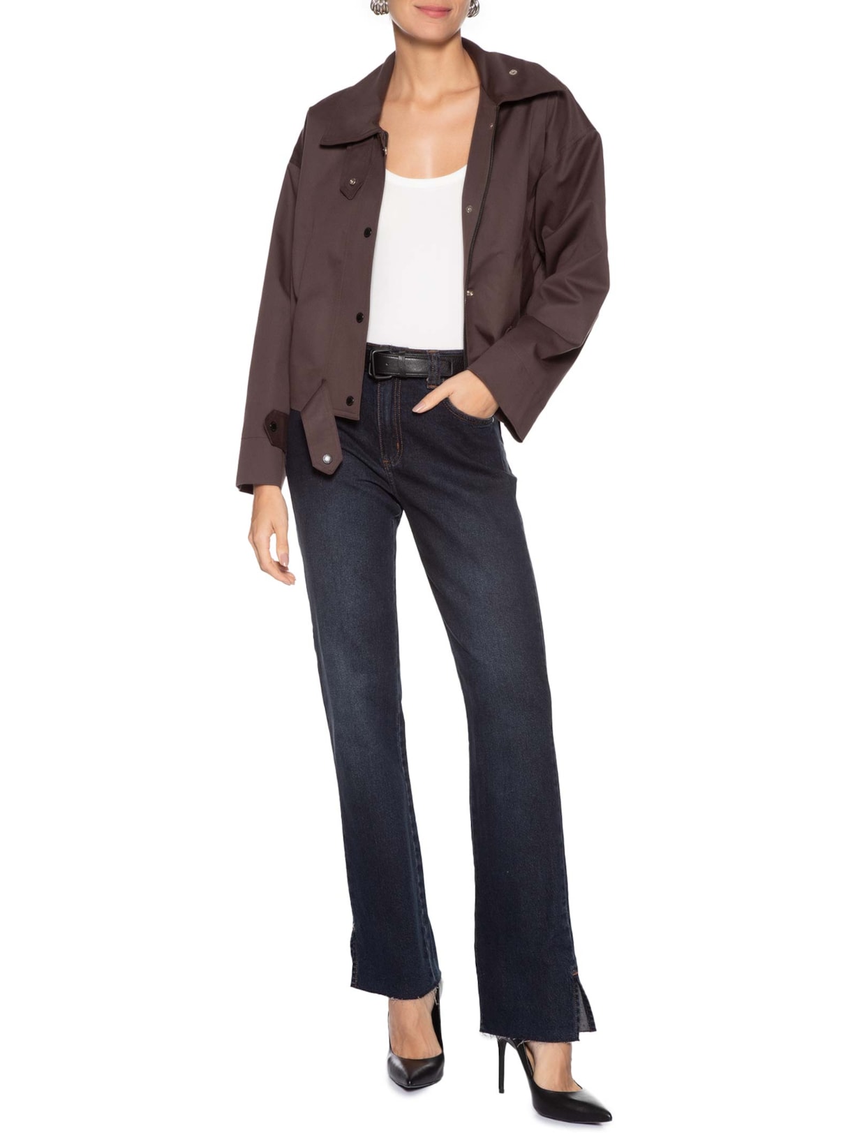 Calça Feminina Jeans Marisa 2 Slim Azul Forum