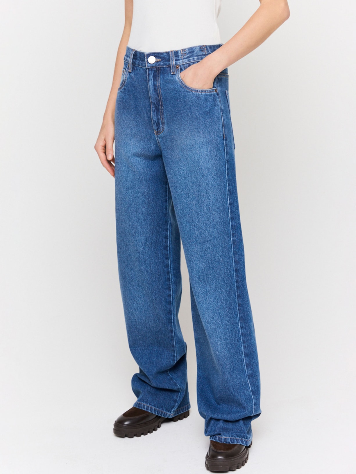 Calça Feminina Jeans Martina I26 Azul Mixed