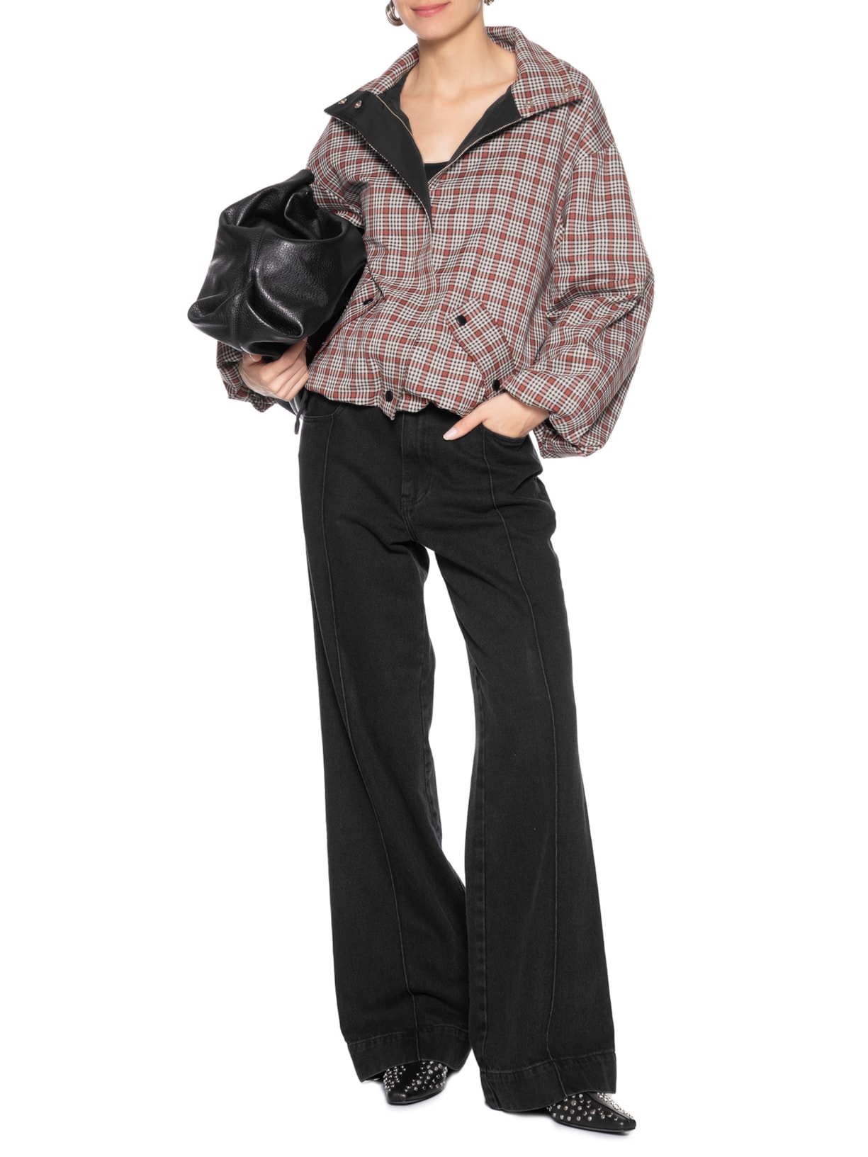 Calça Feminina Jeans Melia Preto Nk