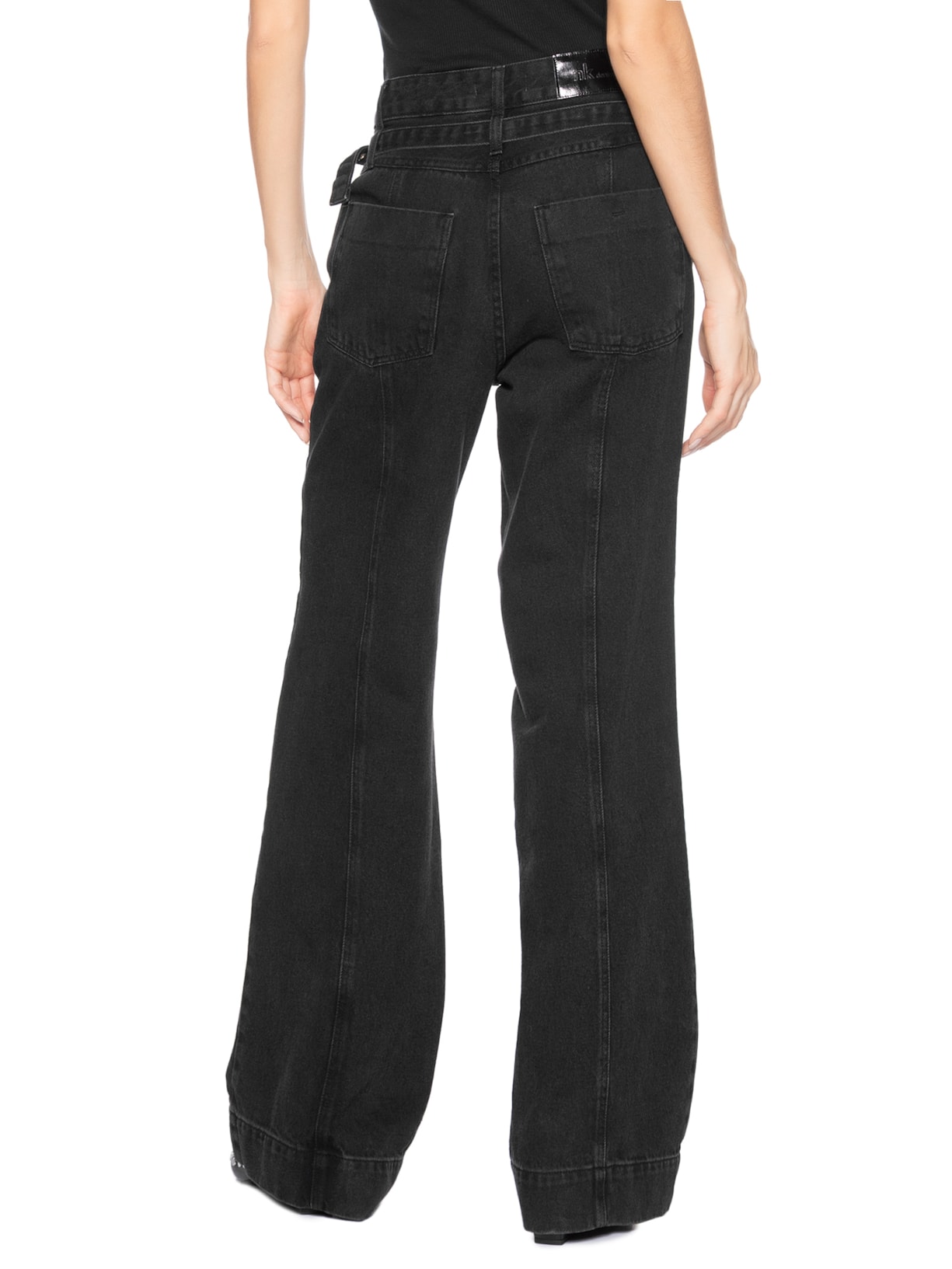 Calça Feminina Jeans Melia Preto Nk