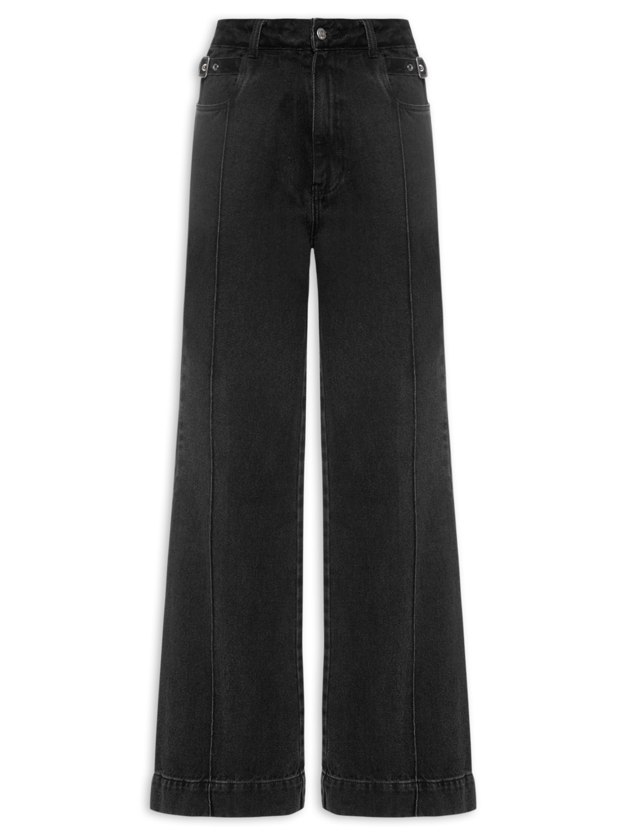 Calça Feminina Jeans Melia Preto Nk